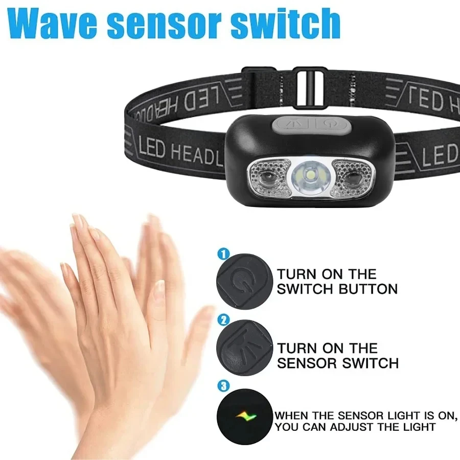 ไฟฉายคาดศีรษะแบบพกพา LED เซ็นเ - Outdoor Adventure Trips บทวิจารณ์และราคา