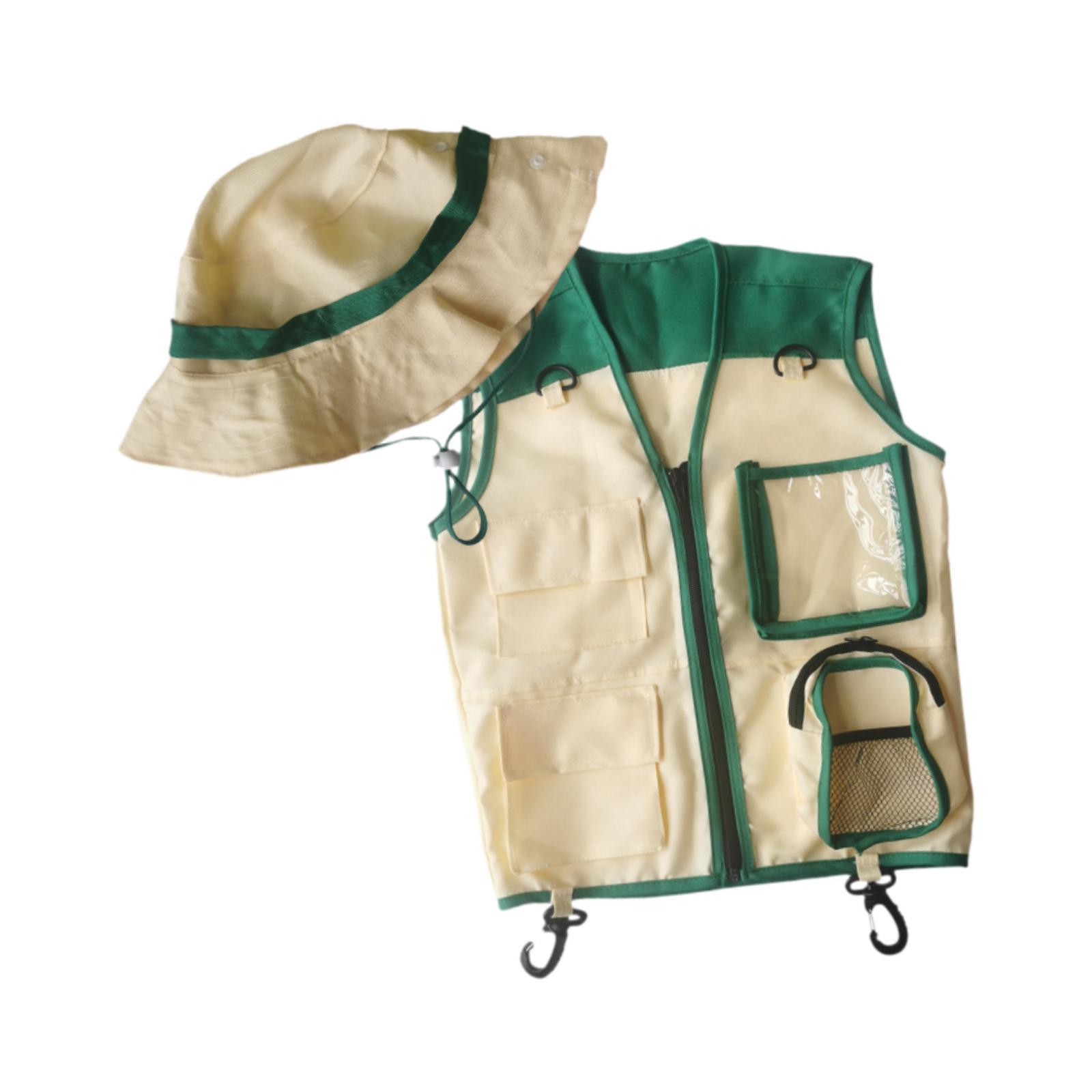 ชุดเสื้อกั๊กและหมวกนักสำรวจสำห - Outdoor Adventure Kit For Kids บทวิจารณ์และราคา