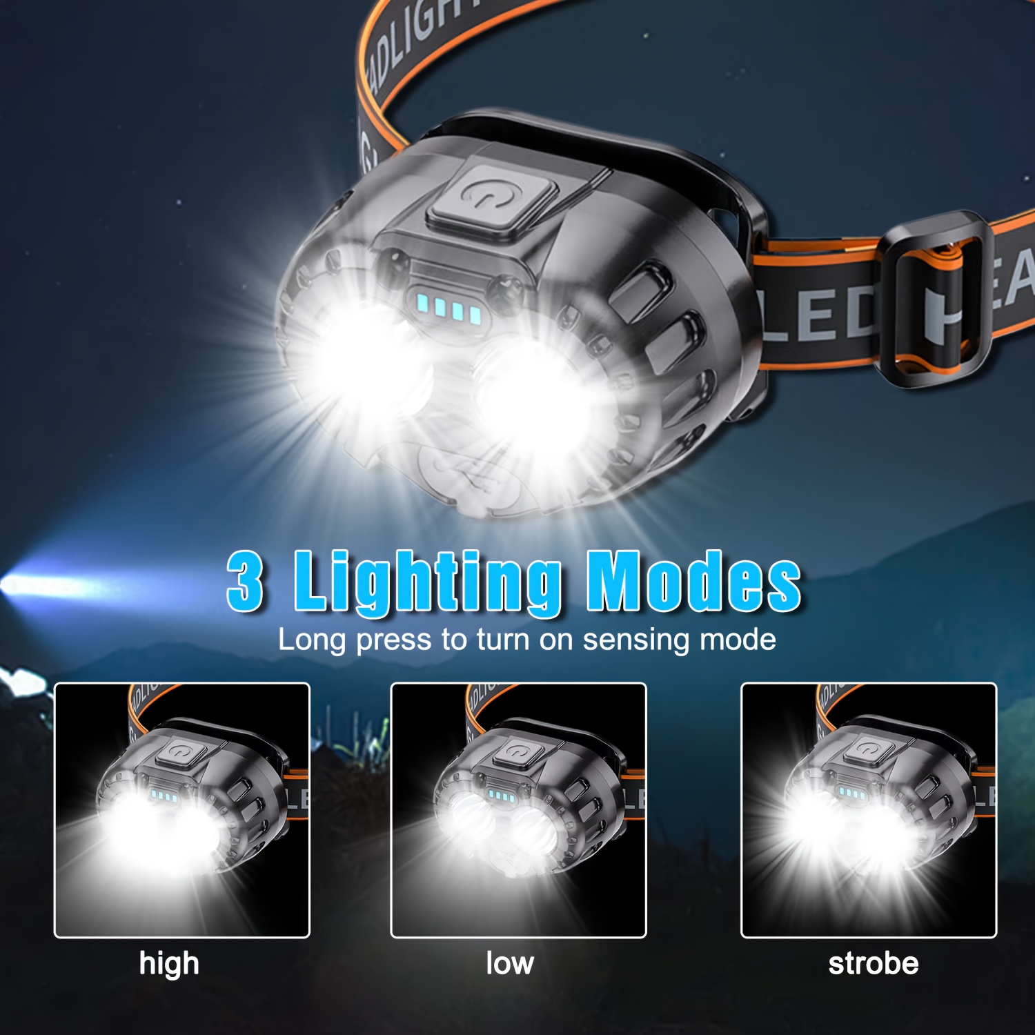 ไฟฉายคาดศีรษะ LED กำลังสูง พร้ - Outdoor Adventure Trips บทวิจารณ์และราคา
